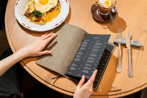 Porta Menús de Cuero de Lujo para Restaurante, Cafetería, Hotel, Libro de Menús Hecho a Mano, Calidad Premium LMC-0079 - Product Image 5