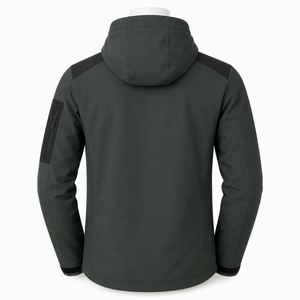 Veste softshell pour homme, confectionnée avec un tissu flexible, intérieur confortable et construction durable, idéale pour la randonnée, les voyages et les sports. - Product Image 2