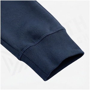 Conjunto Deportivo Azul Marino para Mujer, Sudadera con Capucha y Cierre Completo, Pantalones Jogger, Color Sólido, Poliéster y Algodón, Ropa Casual de Otoño - Product Image 6