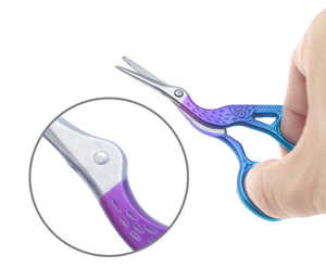 Ciseaux à cuticules ANAAIF en acier inoxydable avec manche en plastique, sûrs et élégants, en forme d'oiseau, pour manucure professionnelle, vente en gros - Product Image 2