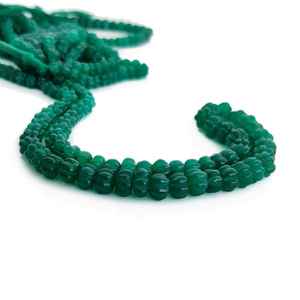 ลูกปัดหินออนิกซ์สีเขียวธรรมชาติแกะสลักรูปเมลอน รูปฟักทอง สำหรับทำเครื่องประดับ ร้อยเป็นเส้น หินเม็ดเดี่ยว - Product Image 2