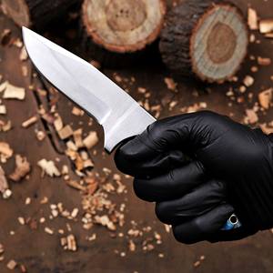 Cuchillo de Caza de Acero Inoxidable Nordic Forge, Hoja Fija de Grado Industrial, Punta Caída, Borde Biselado, 8 Pulgadas de Largo - Product Image 5