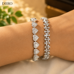 Gold Plated Tennis Cross <b>Bracelet</b> 925 Sterling <b>Silver</b> Women's Round Shape Diamond Custom Jewelry - Product Image 2