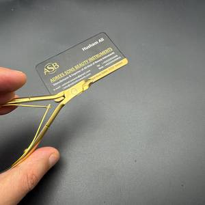 Coupe-cuticules à ressort doré mat avec ouverture de 5 mm, dissolvant de peaux mortes en acier inoxydable, outil de soin des ongles, logo personnalisé - Product Image 6