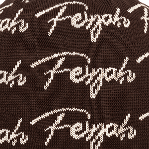 Gorro de Punto Jacquard Personalizado con Estampado Completo, Gorro de Invierno con Logotipo Personalizado en Color Marrón, Gorro de Punto Acrílico Suave y Cálido - Product Image 5