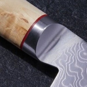 Vegetable <b>Knife</b> with Natural Beige Wood Handle Wide Blade Professional Kitchen Chef Chopping and <b>Slicing</b> <b>Knife</b> - Product Image 2