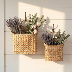 Paniers suspendus en jacinthe d'eau pour plantes, paniers tissés pour le rangement domestique, en provenance du Vietnam - Product Image 3