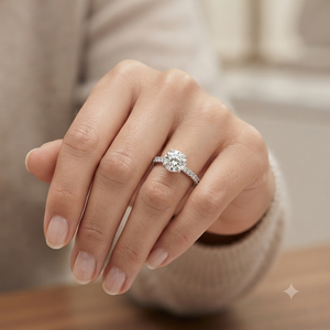 เครื่องประดับทองคำแท้ 14K ดีไซน์หรูหรา แหวนเพชรโมอิสซาไนต์ทรงคลาสสิก 4 กรงเล็บ สำหรับหมั้น แต่งงาน สัญญา หรือสวมใส่ตลอดชีวิต - Product Image 2
