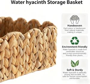 ตะกร้าสานมือสำหรับชั้นวางของ ตะกร้าเก็บของทำมือ ขายส่ง เป็นมิตรกับสิ่งแวดล้อม ผลิตในเวียดนาม - Product Image 6