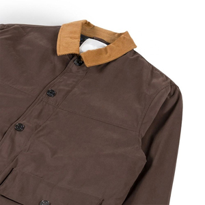 RAMF SPORTS Modern Fit Streetwear <b>Winter</b> Canvas Work <b>Jacket</b> Heavy Duty Work Uniform Stand Collar Front Reinforced Stitching - Product Image 4