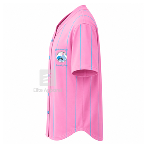 Camiseta personalizada de Jack & Jill of America con logo bordado en la parte delantera, color rosa y azul cielo, manga corta, para ropa griega unisex. - Product Image 4