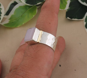 Anillo de Plata de Ley 925 con Cuarzo Rosa Natural, Anillo de Piedra Curativa, Anillos de Gemas Rosas para Mujer, Clásico, para Fiestas, Regalo de Amor Propio, Venta al por Mayor - Product Image 3