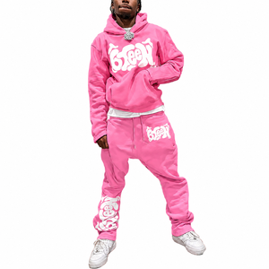 Conjunto Deportivo Personalizado Premium con Sudadera con Capucha y Pantalones Jogger, Diseño Gráfico, Moda Urbana, Proveedor Mayorista OEM ODM - Product Image 3