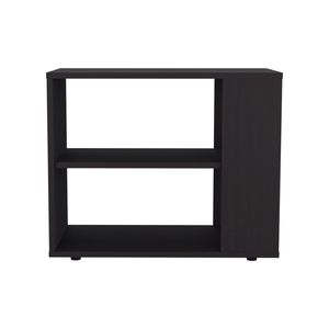 Mesa auxiliar negra de 19,7 pulgadas de alto con dos estantes como mesa auxiliar o mesa de sofá para muebles de sala de estar - Product Image 5