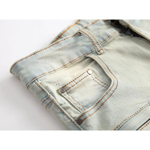 <b>Mens</b> Denim Shorts Casual Summer <b>Jeans</b> Shorts Slim Fit Streetwear Style - Product Image 3