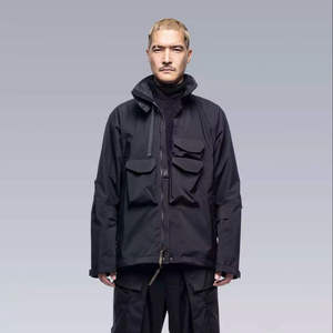 Chaqueta Impermeable Techwear Premium 2024 para Hombre, Chaqueta Cortavientos Táctica Funcional con Múltiples Bolsillos, Estilo Urbano Cyberpunk - Product Image 1
