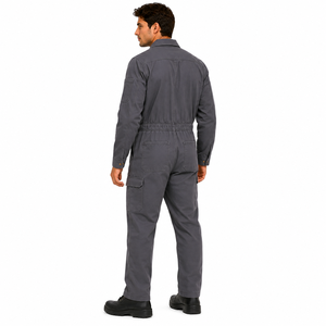 Custom Logo Mens Industrial Uniform Long Sleeve Cargo Pocket Workwear <b>Overall</b> Suit Protective Custom Mechanic Uniform - Product Image 6