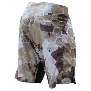 Custom Logo Front MMA <b>Shorts</b> for <b>Men</b> Canvas Fabric Spandex/Polyester Vintage Style <b>Elastic</b> <b>Waist</b> Anti-Wrinkle Breathable - Product Image 6