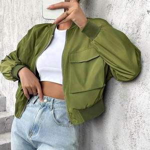 Blouson Bomber Femme Confortable Personnalisable Broderie Camouflage Style Décontracté Imperméable Respirant Fermeture Éclair Vêtement d'extérieur - Product Image 3