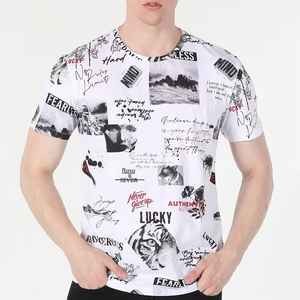 T-shirts Streetwear 100% Coton Biologique Imprimés à l'Écran, Style Décontracté avec Sérigraphie, Épaules Tombantes, Coupe Oversize - Product Image 1