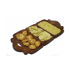 Plateau à fruits secs multi-compartiments, très demandé et le plus vendu, idéal pour la décoration de table et comme plateau de service, à prix compétitif. - Product Image 3