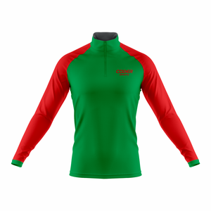 Custom Printing Zip Collar Pullover <b>Sweatshirt</b> Sport Quarter 1/4 Zip Neck Golf Sublimation Pullovers Oem Design Men's Tracksuit - Product Image 1