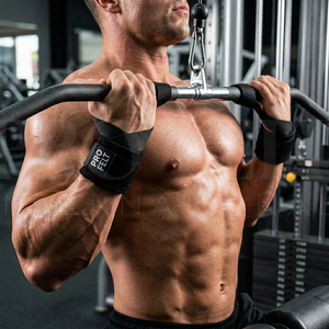 Sangles de musculation personnalisées avec logo de marque et support de poignet rembourré pour soulevé de terre, entraînement en salle de sport et renforcement musculaire - Product Image 3