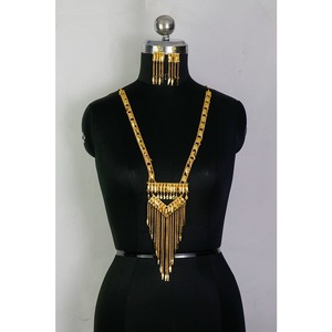 Jewelry Supplies Women Indian Jewellery Rhodium Plated Dubai <b>Bridal</b> Wedding Jewelry Set Wholesale Copper Dubai Earrings - Product Image 3