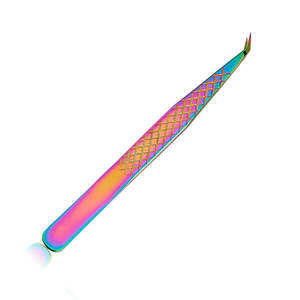 Pince à épiler professionnelle en acier inoxydable de haute qualité pour extensions de cils, avec logo personnalisé et pointe ajustable - Product Image 6