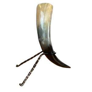 Corne à boire VIKING HAUTE DEMANDE avec support Décoration de mariage de style animal poli Nouveau cadeau conçu pour la fête de Noël - Product Image 6