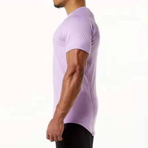 Men's High Street Style Short Sleeve Crew Neck Tee High Quality Cotton Breathable Regular Fit Summer Wear - Product Image 3