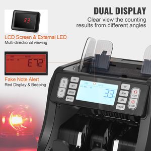 Contabanconote Portatile con Rilevamento Banconote False UV MG IR DD e Funzione di Aggiunta, con CIS per Conteggio Contanti USD EUR - Product Image 5