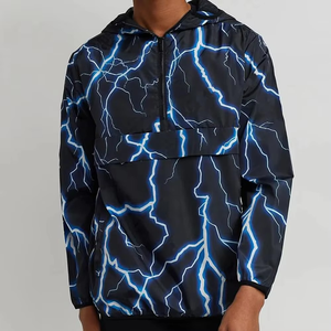 Wholesale Outdoor Unisex Sports Lightweight Waterproof Nylon Polyester Custom Windbreaker Jacket - Product Image 2