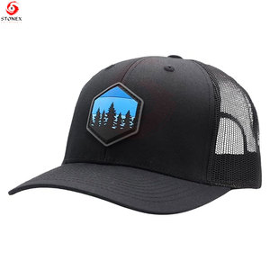 Casquette de camionneur en toile à 5 panneaux pour homme, à visière incurvée, dos en maille, réglable, légère, pour la conduite, la pêche et le travail en extérieur - Product Image 4