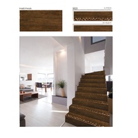 Einzigartige Kollektion Moderne 300X1200/200X1200 mm Holzoptik 4 Fuß Vitrifizierte Stufenfliesen Stufenkanten Porzellan Rutschfest
