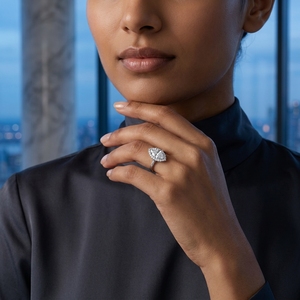 Anillo de compromiso de platino para mujer con diamante de corte marquesa de 2 quilates, estilo clásico con halo y diamantes laterales, certificado por GIA - Product Image 4