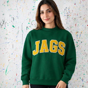 Pull à col montant bleu marine personnalisé brodé pour femme Jags, vêtements de sororité, de fraternité, universitaires, style Varsity, Greek Life Chapter - Product Image 3