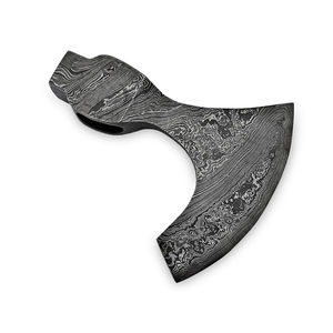 Burraq - Hacha de Acero de Damasco Hecha a Mano de Primera Calidad, con Funda de Cuero, para Acampar al Aire Libre, Regalo para Papá - Product Image 5