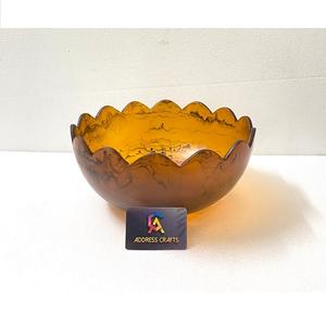 ชามสลัดเรซิ่นขายดีปี 2026 ชุดอาหารบนโต๊ะอาหาร ชามผลไม้เรซิ่นลายวนสุดพิเศษ ภาชนะครัวเรซิ่นลายไหล ชามเสิร์ฟเรซิ่น - Product Image 3