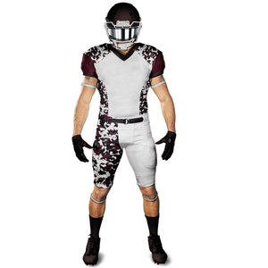 Uniformes de Fútbol Americano de Primera Calidad, 100% Poliéster, Transpirables, de Secado Rápido, Antibacterianos, de Media Manga, para Todas las Temporadas, para Hombre - Product Image 1
