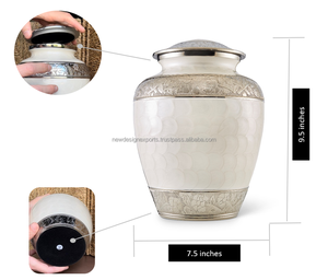 Urna de cremación para adultos de estilo americano, suministros funerarios, urna Peal Rose para cenizas humanas - Product Image 4