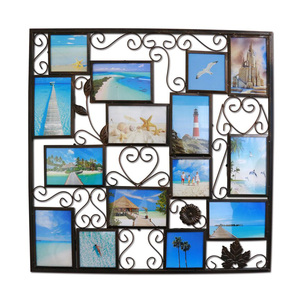 Cadre photo triple en alliage d'aluminium finition antique avec couleur et taille personnalisables pour salon, chambre et décoration intérieure - Product Image 5