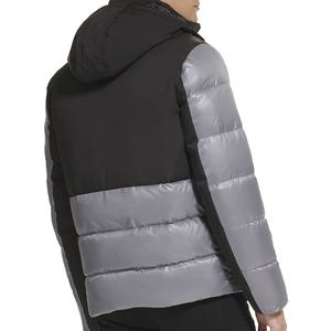 High Quality Hooded Puffer <b>Jacket</b> Windproof Slim Fit Casual Winter Coat with Zipper Closure Polyester Men's Puffer <b>Jacket</b> - Product Image 6