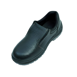 Chaussures de sécurité robustes en cuir avec embout en acier, bottes de travail antidérapantes, légères, chaussures de protection industrielles pour hommes et femmes - Product Image 1