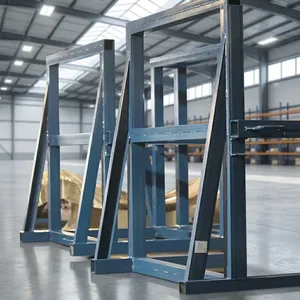 Steel Frame Structure Square Gray Industrial Warehouse Durable Coated Metal Building Material - Product Image 4