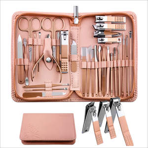 Kit de Tijeras para Pedicura en Oferta, Herramientas para Uñas de Acero Inoxidable, Cortaúñas, Kit de Cuidado Personal, Herramientas de Manicura para el Hogar con Empujador de Cutículas - Product Image 3