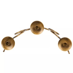 Support de bougie candélabre en aluminium Warm Presence, 10,6 pouces, durable, fait main, écologique, décoration intérieure, activités religieuses - Product Image 3
