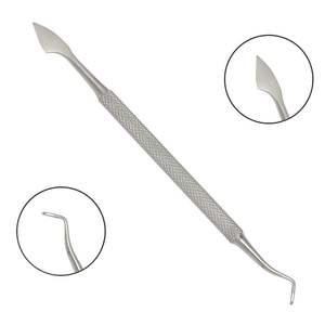 Herramienta Profesional de Manicura de Doble Bucle para Empujar Cutículas y Remover Piel Muerta de Acero Inoxidable - Product Image 2