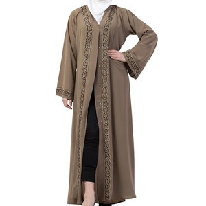 Newest Type Wholesale Price Muslim Abaya for Adults Overhead <b>2</b> <b>Piece</b> Women Abaya OEM ODM Serviced Customized Four-Way Stretch - Product Image 5