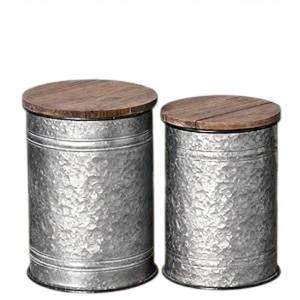 Mesa Auxiliar de Metal Forjado a Mano Moderna al por Mayor, Taburete Decorativo con Acabado de Tambor, Muebles para el Hogar a Precio Razonable - Product Image 6